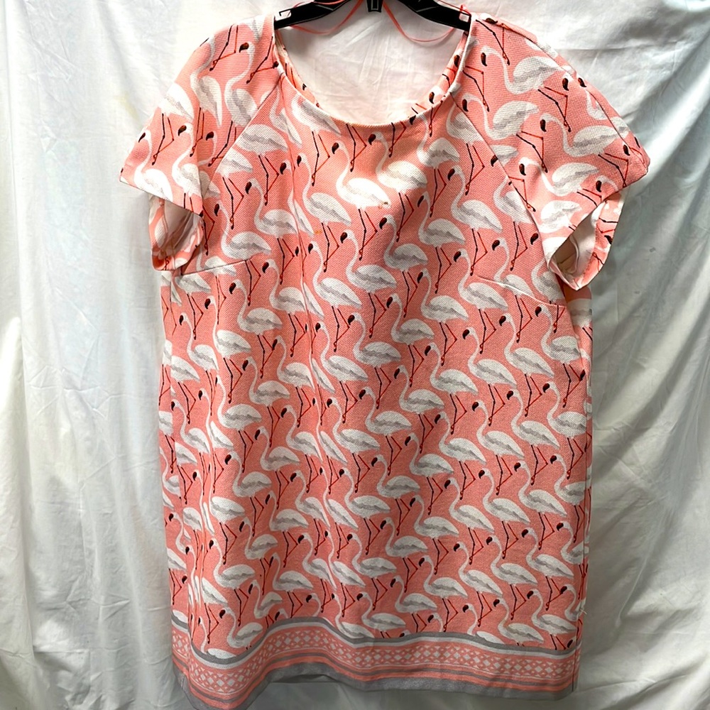 Julian Taylor New York flamingo dress ladies sz 24w